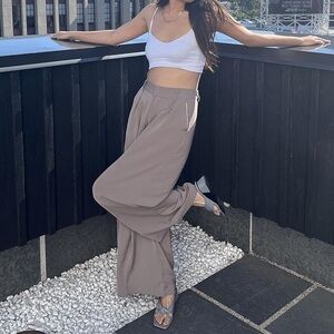 Nwt Flowy Palazzo High-Waisted Wide-Leg Pants Trousers - XS